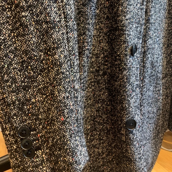 Bonobos Wool Coat in Charcoal Confetti Donegal | S - Picture 4 of 7